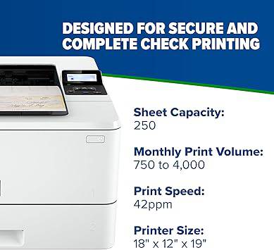 TROY 4001DN MICR Printer, Check Printing, 250 Sheet Capacity, 1 Locking Tray, 3 Trays Maximum, Up to 42ppm - 4001