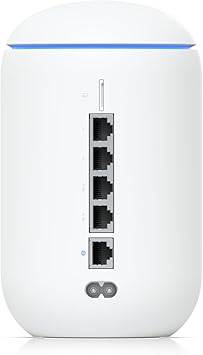Ubiquiti Networks UniFi UDR-US Dream Router, All-in-One Router, WiFi 4 / WiFi 5 / WiFi 6, Dual-Band (2.4 GHz/5 GHz), 1 x GbE WAN Port, 4 x GbE LAN Ports (2 PoE), White