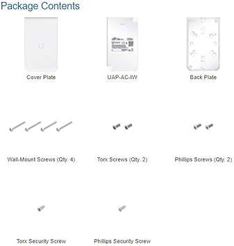 Ubiquiti UAP-AC-IW-US Unifi Access Point in Wall - White