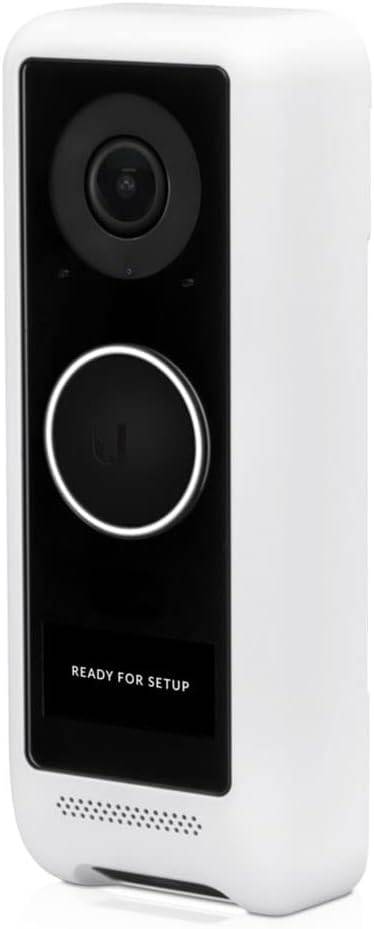 Ubiquiti UniFi Protect G4 Doorbell by Beaver Computer, sleek black doorbell with camera and security features.