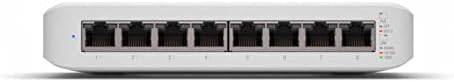 Ubiquiti UniFi Switch Lite 8 PoE | 8-Port Gigabit Switch with 4 PoE+ 802.3at Ports (USW-Lite-8-PoE),White