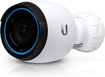Unifi Protect G4-Pro security camera by Beaver Computer, featuring a sleek black design and lens for high-quality surveillance.