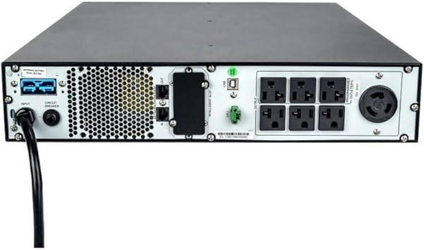 Vertiv Liebert 800VA UPS with LCD display, pure sine wave output, 2U rackmount/tower, line-interactive design, 120V.