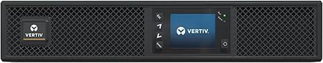 Vertiv Liebert GXT5 UPS 1000VA 1000W with LCD display, online double conversion, 2U rack/tower, Energy Star certified, lead acid battery