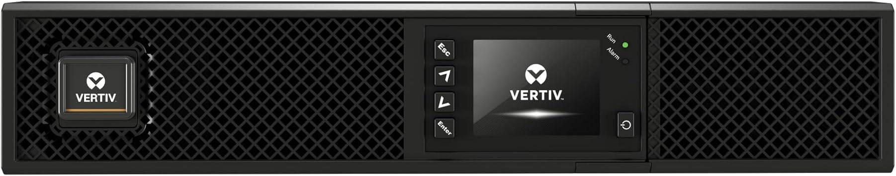 Vertiv Liebert GXT5 UPS 2000VA/1800W with LCD display, online double conversion, rack/tower, Energy Star, lead acid battery, sine wave.