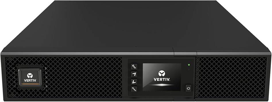 Vertiv Liebert GXT5 UPS with SNMP/Webcard - 3000VA 2700W 120V, Online Double Conversion 2U Rack/Tower, Energy Star Certified, Lead Acid, Sine Wave, Battery Backup,0.9 Power Factor- GXT5-3000LVRT2UXLN
