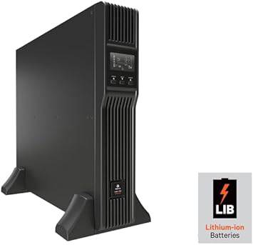 Vertiv Liebert PSI5 Lithium Ion UPS with SNMP Card - 1500VA 1350W 120V Line Interactive AVR 2U Rack/Tower, 0.9 Power Factor, Sine Wave, 3 Programmable Outlets, Rotating LCD Display (PSI5-1500RT120LIN)