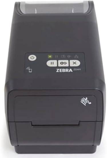 Zebra ZD411 thermal printer with USB, USB Host, Wi-Fi, Bluetooth, Swiss font, modular connectivity, 203 dpi, US/Canada power cord