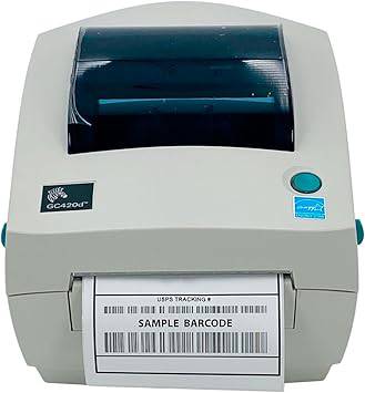 Zebra GC420d Direct Thermal Label Printer GC420-200510-000 USB Serial Parallel, Bundle with AC Adapter - GC420-200510-000