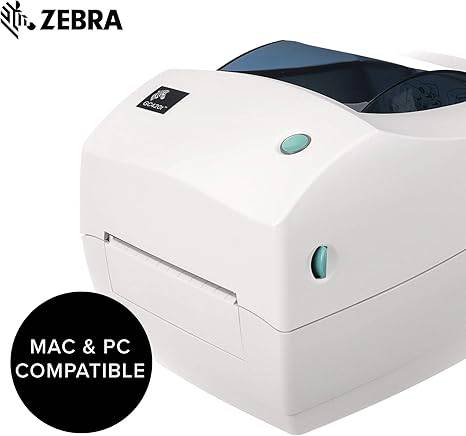 ZEBRA GC420t Thermal Transfer Desktop Printer Print Width of 4 in USB Serial and Parallel Port Connectivity GC420-100510-000