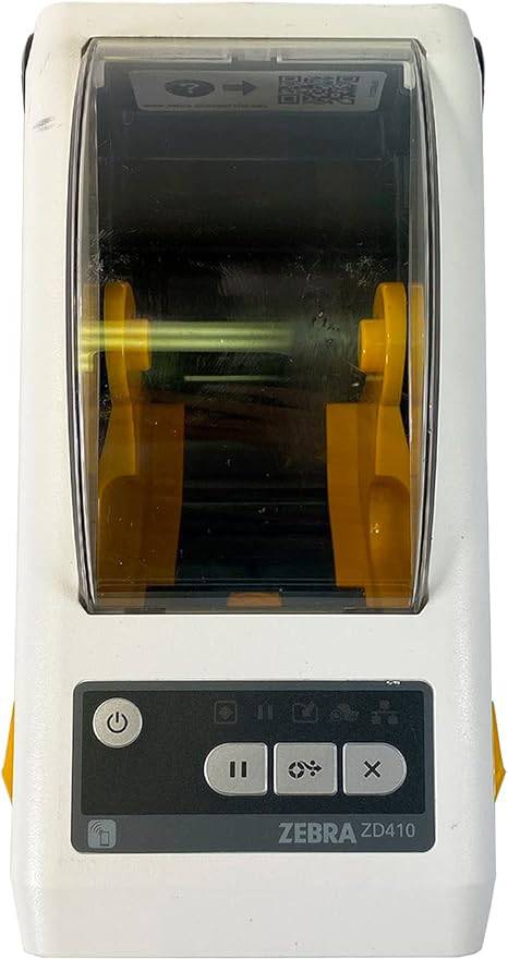 Zebra ZD410 Healthcare 2-inch thermal label printer by Beaver Computer with USB, Bluetooth, Ethernet, EZPL, 203 DPI.