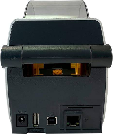 Zebra ZD410 Healthcare 2-inch thermal label printer by Beaver Computer with USB, Bluetooth, Ethernet, EZPL, 203 DPI.