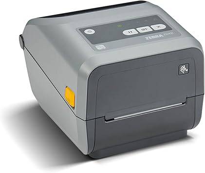 Zebra ZD421 thermal transfer desktop printer with 4-inch print width, USB, Ethernet, and Wi-Fi 802.11ac connectivity.