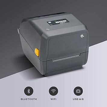 Zebra ZD421 Thermal Transfer Desktop Printer 203 dpi Print Width 4-inch USB 802.11ac  - ZD4A042-301W01EZ