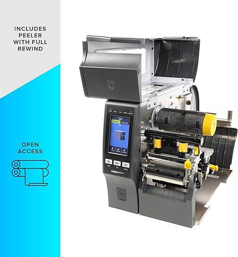 ZEBRA ZT411 Thermal Transfer Industrial Printer 203 dpi Print Width 4 in Features Serial, USB, Ethernet, and Bluetooth Connecting Options Peeler with Full Rewind ZT41142-T410000Z