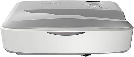 Beaver Computer ZU500UST Ultra-Short-Throw WUXGA Laser Multimedia Projector displaying a bright, clear image on a wall.