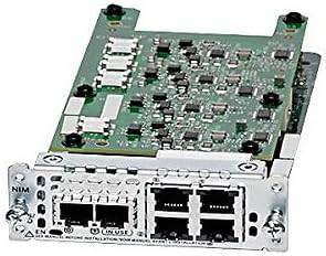 2-Port FXS/FXS-E/Did and 4-Port FXO network interface module for telecommunication systems, with ports and connection ports visible.