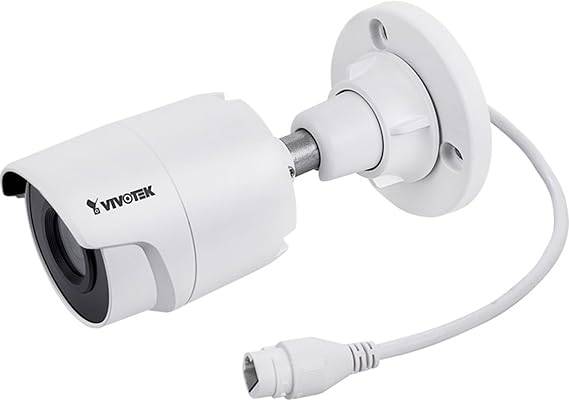 5MP outdoor bullet security camera with IR night vision, H.265 compression, embedded Trend Micro IoT security, 30-meter range