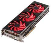 AMD FirePro S10000 workstation graphics card with dual GPUs and cooling fan, designed for high-performance professional computing.