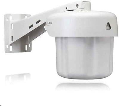 Aruba JW053A wall mount for wireless access point, shown installed on wall, designed for secure network device mounting