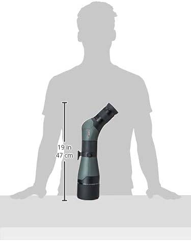 Athlon Optics 20-60X85 straight spotting scope showing zoom eyepiece and sturdy tripod for birdwatching or nature observation