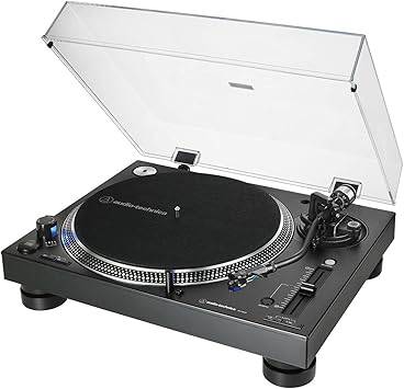 Audio-Technica AT-LP140XP-BK Direct-Drive Professional DJ Turntable, Black