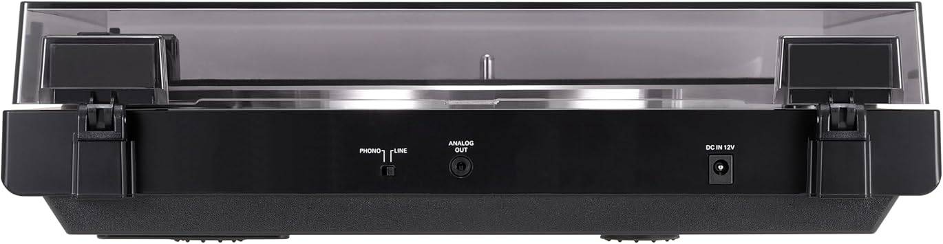 Audio-Technica AT-LP60X-BK Fully Automatic Belt-Drive Stereo Turntable, Black, Hi-Fi, 2 Speed, Dust Cover, Anti-Resonance, Die-Cast Aluminum Platter