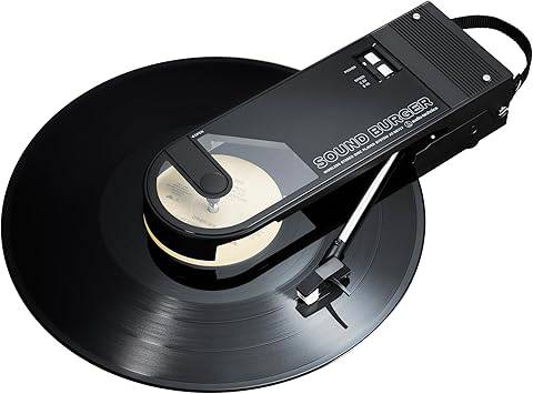Audio-Technica AT-SB727 Sound Burger Portable Bluetooth Turntable (Black), with USB-C Charging and up to 12 Hours of Spinning