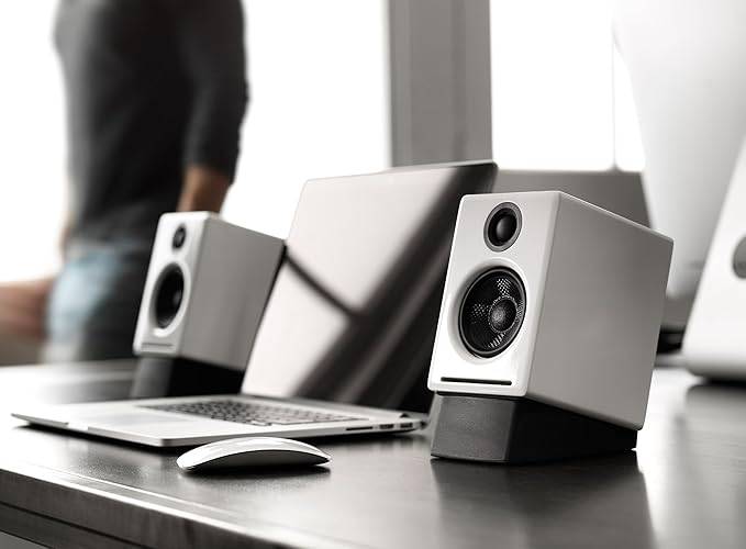 Audioengine A2 Plus Wireless Bluetooth Desktop Speakers - 60W Computer Speakers for Music and Gaming