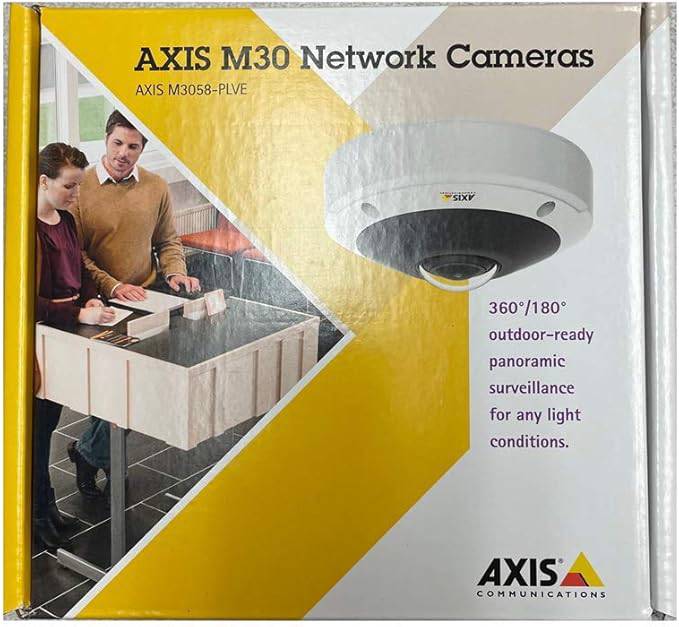 AXIS Communications M3058-PLVE 12 MP outdoor-ready dome camera with 360 panoramic view and IR illumination