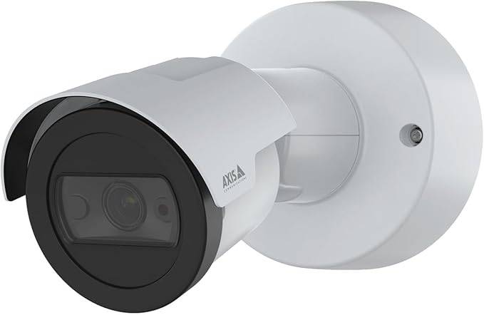 AXIS M2035-LE HDTV 1080P security camera capturing clear footage at 30 FPS with a 101° HFOV in outdoor setting