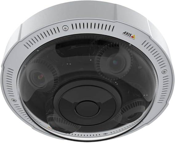 AXIS P3727-PLE Panoramic Camera capturing a wide-angle view with sleek design for surveillance and security monitoring.