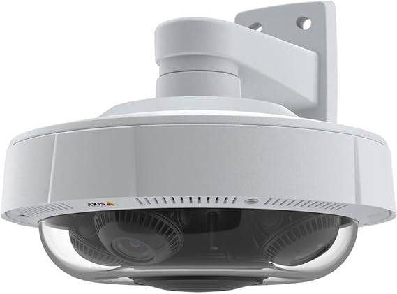 AXIS P3727-PLE Panoramic Camera capturing a wide-angle view with sleek design for surveillance and security monitoring.