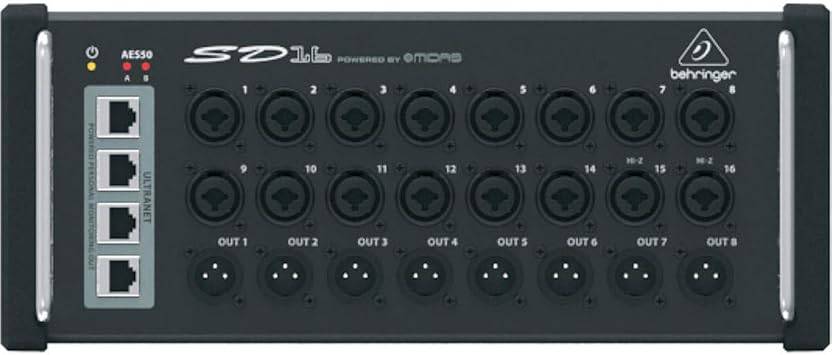 Behringer SD16 I/O Stage Box with 16x Remote-Controllable Midas Preamps - 0606-ACO86-US1