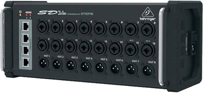 Behringer SD16 I/O Stage Box with 16x Remote-Controllable Midas Preamps - 0606-ACO86-US1