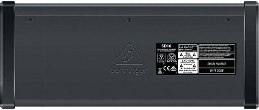 Behringer SD16 I/O Stage Box with 16x Remote-Controllable Midas Preamps - 0606-ACO86-US1