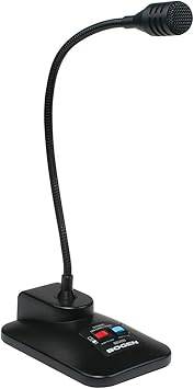 Bogen Gooseneck Desktop Microphone - Dynamic - XLR - Black