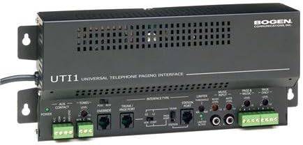 Bogen Single Zone Paging Controller BG-UTI1 with control panel and connection ports for professional audio paging systems