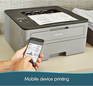 Brother Compact Monochrome Laser Printer, HL-L2350DW, Wireless Printing, Duplex Two-Sided Printing, Refresh Subscription and Amazon Dash Replenishment Ready - HL-L2350DW
