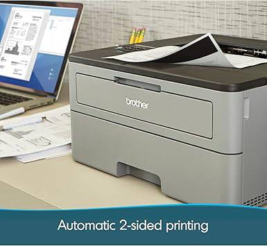 Brother Compact Monochrome Laser Printer, HL-L2350DW, Wireless Printing, Duplex Two-Sided Printing, Refresh Subscription and Amazon Dash Replenishment Ready - HL-L2350DW