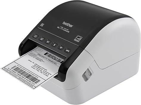 Brother QL-1110NWB Wide Format, Postage and Barcode Professional Thermal Label Printer with Wireless Connectivity - QL-1110NWB