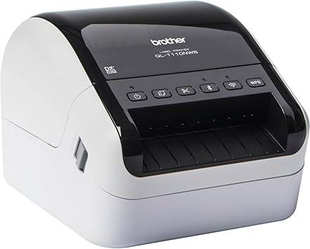 Brother QL-1110NWB Wide Format, Postage and Barcode Professional Thermal Label Printer with Wireless Connectivity - QL-1110NWB