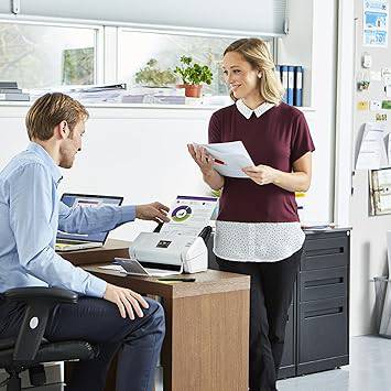 Brother Wireless High-Speed Desktop Document Scanner, ADS-2700W, Touchscreen LCD, Duplex Scanning - ADS2700W