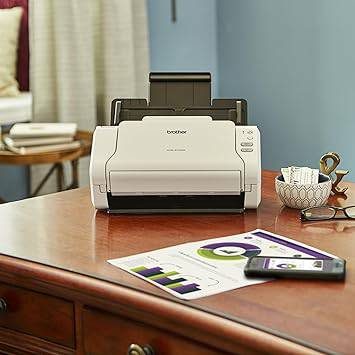 Brother Wireless High-Speed Desktop Document Scanner, ADS-2700W, Touchscreen LCD, Duplex Scanning - ADS2700W