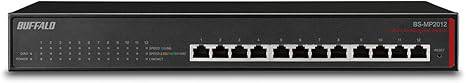 BUFFALO BS-MP2012 12-Port Multi Gigabit Switch 2.5/5/10 GbE - BS-MP2012