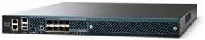 Cisco Aironet 5508 Wireless Controller with 8 SFP mini-GBIC ports and a single expansion slot for network management.
