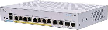 Cisco Business CBS250-8P-E-2G Smart Switch | 8 Port GE | PoE | Ext PS | 2x1G Combo | Limited Lifetime Protection (CBS250-8P-E-2G)