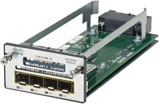 Cisco C3KX-NM-1G Catalyst network module for Cisco switches, featuring a compact design with one Gigabit Ethernet port.