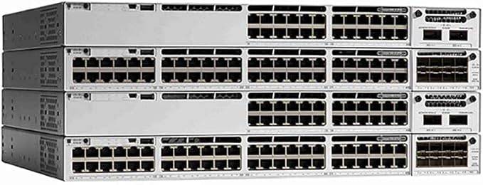 Cisco C9300-24P-E Catalyst 9300 switch with 24 Gigabit PoE+ RJ-45 ports, renewed network switch for enterprise use