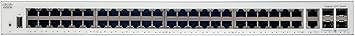 Cisco Catalyst 1000-48T-4G-L network switch with 48 Gigabit Ethernet ports and 4 1G SFP uplink ports.